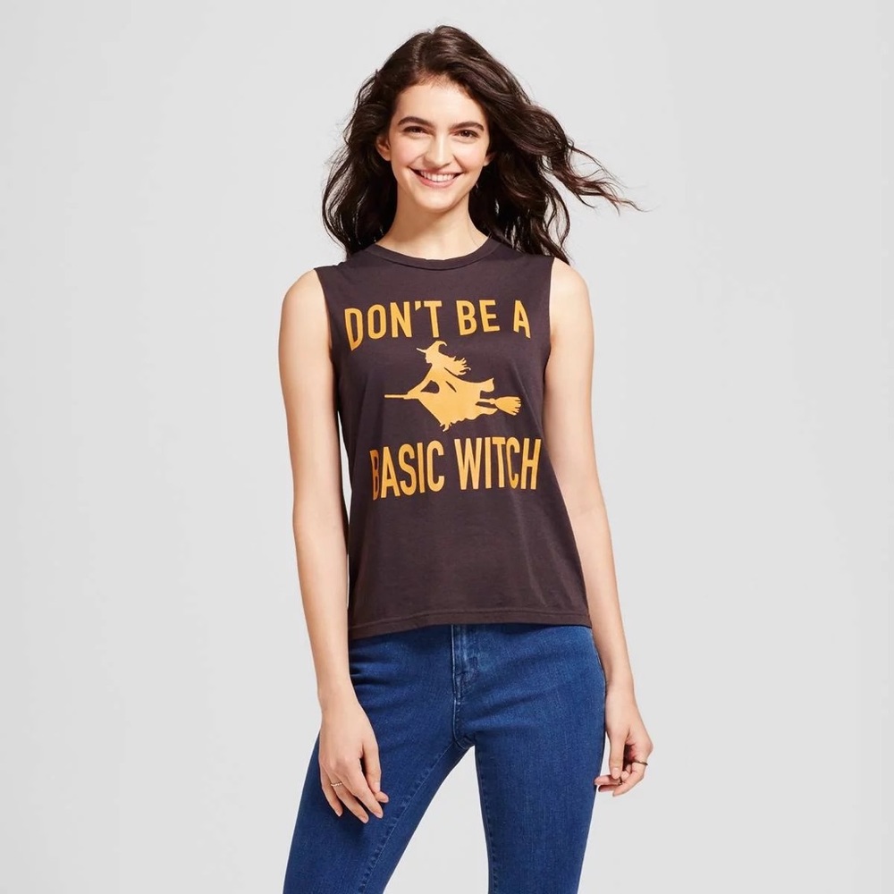 ⭐️ Don’t Be A Basic Witch Halloween Tank Top